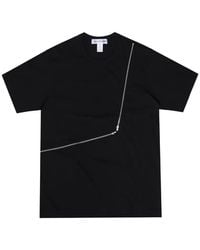 Comme des Garçons - Zip-Detailed T-Shirt - Lyst