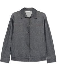 Max Mara - Contrast-Stitch Denim Jacket - Lyst