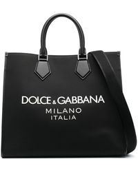 Dolce & Gabbana - Large Logo-print Tote Bag - Lyst