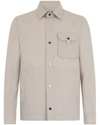 Herno - Button-Front Shirt Jacket - Lyst