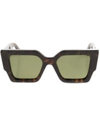Off-White c/o Virgil Abloh - Tortoiseshell-Effect Square-Frame Sunglasses - Lyst