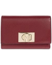 Furla - Leren Portemonnee Met Gesp En Textuur - Lyst