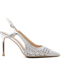 Chiconic - Crystal-Embellishment Mules - Lyst