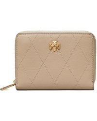 Tory Burch - Small Charlie Quilted Zip-Around Wallet - Lyst