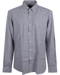 Fay - All-Over Pattern Long-Sleeve Shirt - Lyst