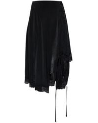 Vetements - Lace-Trim Asymmetric Skirt - Lyst