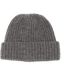 Zanone - Gerippte Beanie - Lyst