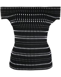 McQueen - オフショルダー トップ - Lyst