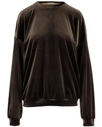 DON'T @ ME - Velvet-Effect Drop-Shoulder Sweater - Lyst