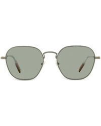 ZEGNA - Engraved-detail Square-frame Sunglasses - Lyst