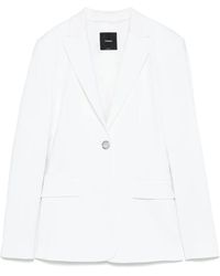 Pinko - Blazer Met Enkele Rij Knopen - Lyst