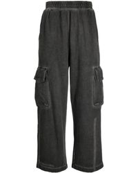 Izzue - Wide-leg Distressed Cargo Trousers - Lyst