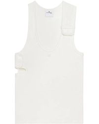 Courreges - Top Con Dettaglio Cut-Out Anni '90 - Lyst