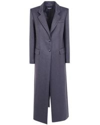 DR. HOPE - Herringbone Single-Breasted Coat - Lyst