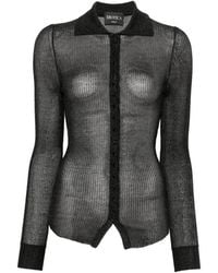 Dondup - Ribbed-Knit Long-Sleeve Shirt - Lyst