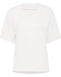 Pleats Please Issey Miyake - Ruched Detailing T-shirt - Lyst