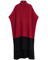 La DoubleJ - Make An Entrance Tweekleurige Cape - Lyst