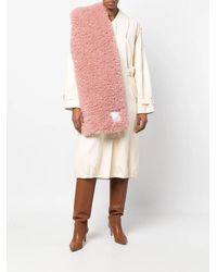 ROKH - Faux-Fur Logo-Patch Scarf - Lyst