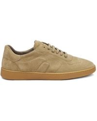 Frau - Wildleder-Sneakers Mit Ziernähten - Lyst