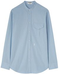Jil Sander - Wednesday P.M. Gestreept Katoenen Overhemd - Lyst