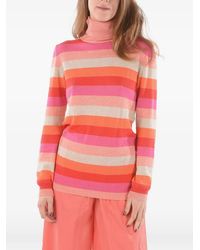 Woolrich - Striped Turtleneck Sweater - Lyst