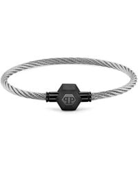 Philipp Plein - Enigma Stainless Steel Friendship Bracelet - Lyst