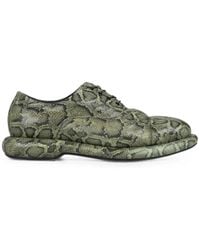 Clarks - Snake-Effect Oxford Shoes - Lyst