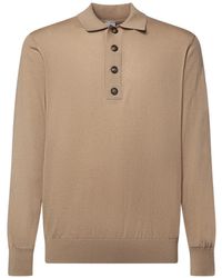 Eleventy - Polo À Col Boutonné - Lyst
