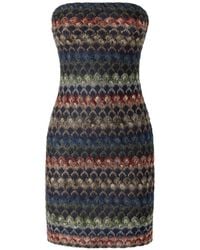 Missoni - Bustier Mini Dress With Lace Motif - Lyst