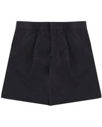 Emporio Armani - Belt-Loops Pleated Shorts - Lyst