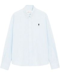 Ami Paris - Camisa Ami De Coeur De Algodón Con Botones - Lyst