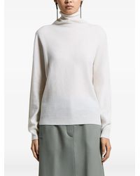 Peserico - Roll-Neck Ribbed-Trim Sweater - Lyst