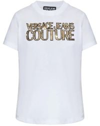 Versace Jeans Couture - Sequin-Embellished T-Shirt - Lyst
