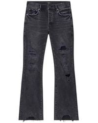 Purple Brand - Vintage Heavy Destroy Distressed Bootcut Jeans - Lyst