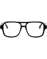 Fendi - Brille Mit Eckigem Gestell - Lyst