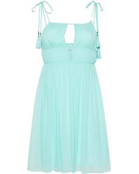 Patrizia Pepe - Plissé Crepe Mini Dress - Lyst