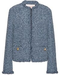 Valentino Garavani - Textured Denim Jacket - Lyst