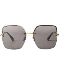 Jimmy Choo - Tavi Oversize Square-Frame Sunglasses - Lyst