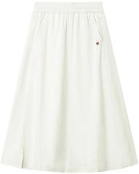 Chocoolate - Jupe Mi-Longue À Taille Élastiquée - Lyst