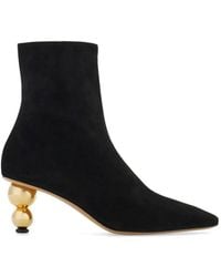 Ferragamo - Spherical Heel Ankle Boots - Lyst