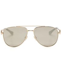 Versace - Zonnebril Met Piloten Montuur - Lyst
