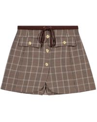 Maje - Layered-Effect Suit Shorts - Lyst