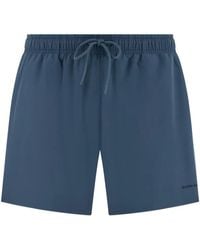 BOGGI - Short De Bain Technique Plain À Lien De Resserrage - Lyst