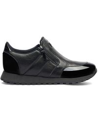Giuseppe Zanotti - Idle Run Grained Leather Zip-up Loafers - Lyst