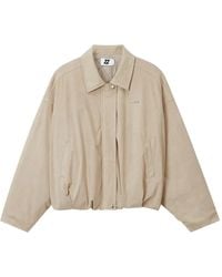 Izzue - Suede-Effect Bomber Jacket - Lyst
