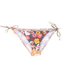 Eres - Kaki Floral-print Bikini Bottoms - Lyst