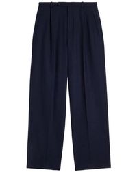 Jil Sander - Wool Flannel Trousers - Lyst