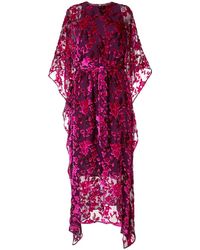 ‎Taller Marmo 'Mary's Garden' Kaftankleid - Lila