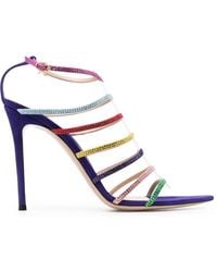 Gianvito Rossi - 105 Crystal Embellished Sandals - Lyst