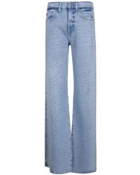 7 For All Mankind - Lotta Rhinestone-Embellished Denim Jeans - Lyst
